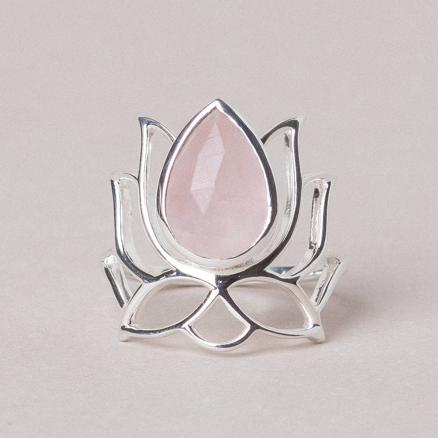 Lotus Gemstone Ring