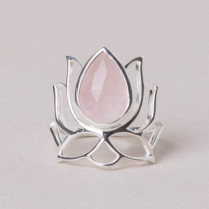 Lotus Gemstone Ring
