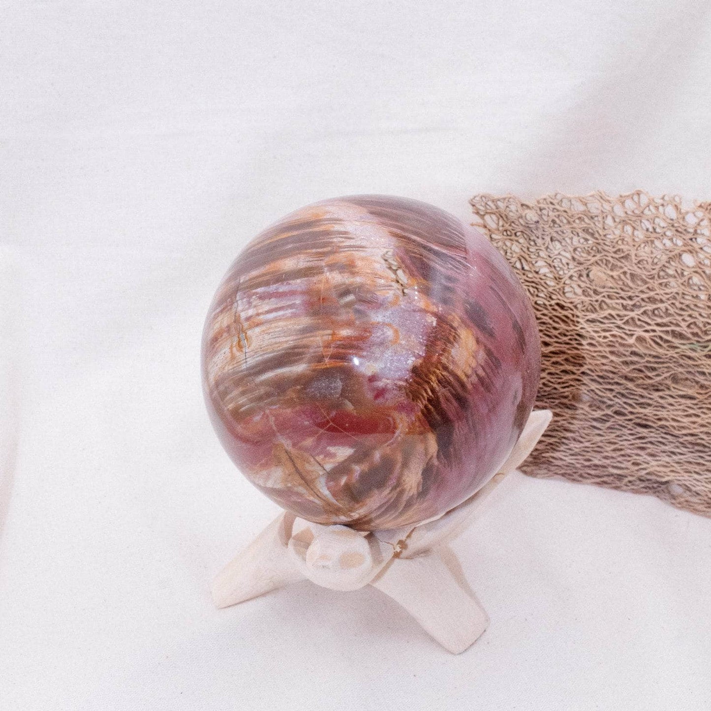 Petrified Wood Sphere - AAA Premium Quality
