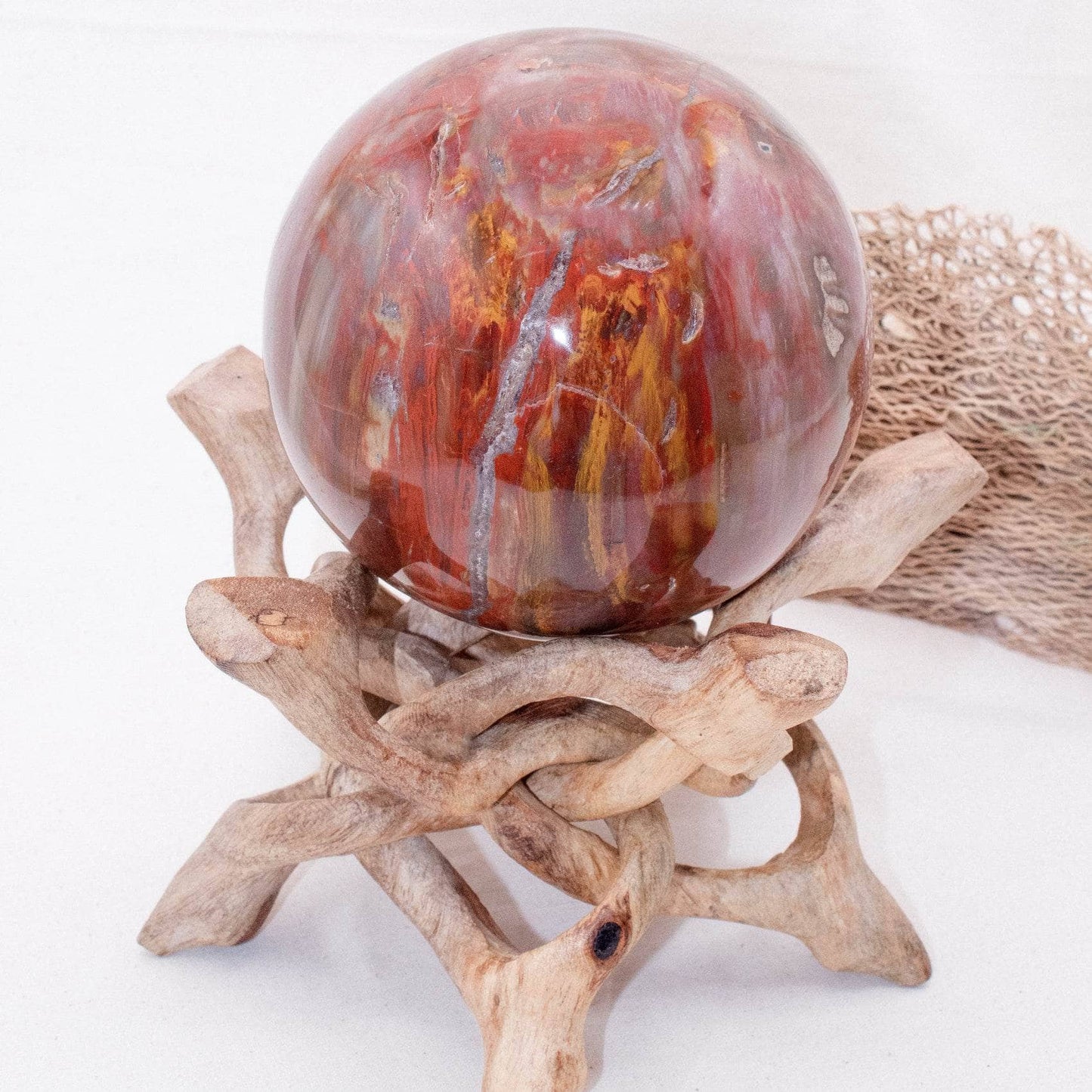 Petrified Wood Sphere - AAA Premium Quality