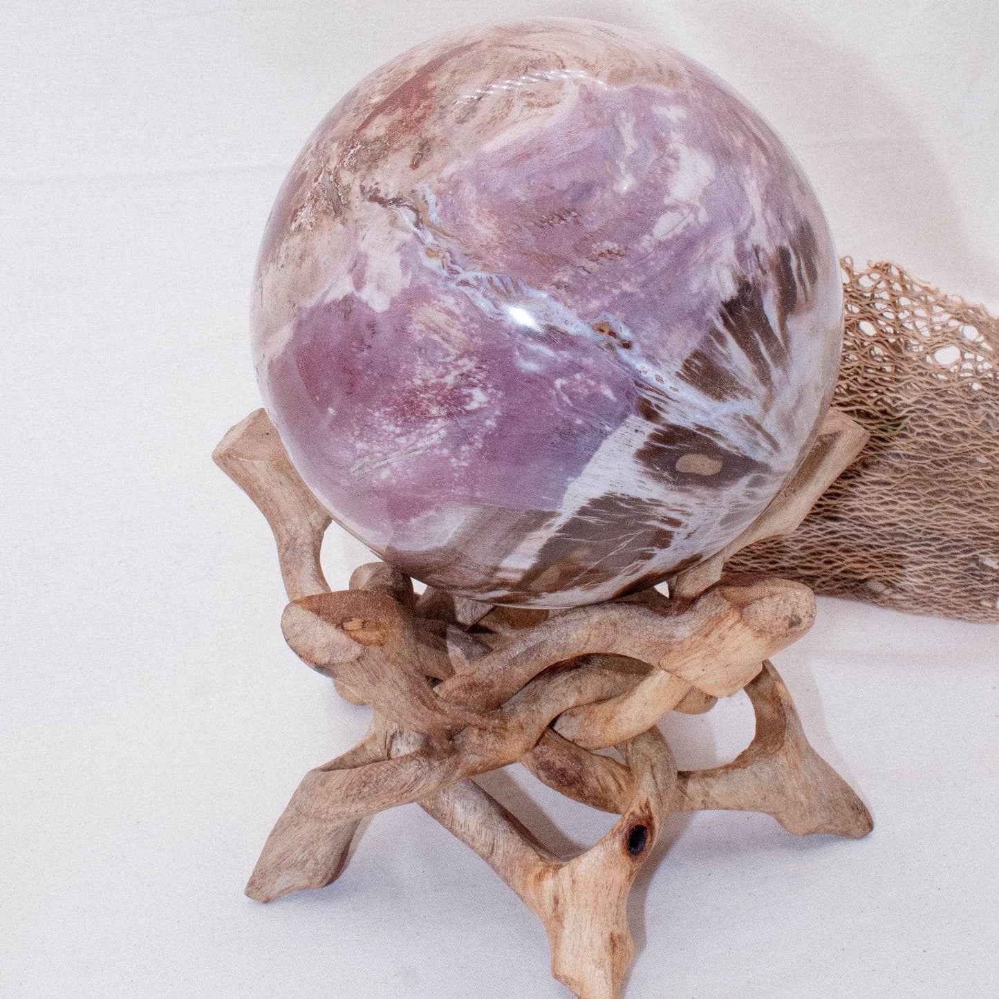 Petrified Wood Sphere - AAA Premium Quality