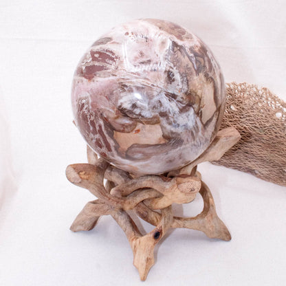 Petrified Wood Sphere - AAA Premium Quality