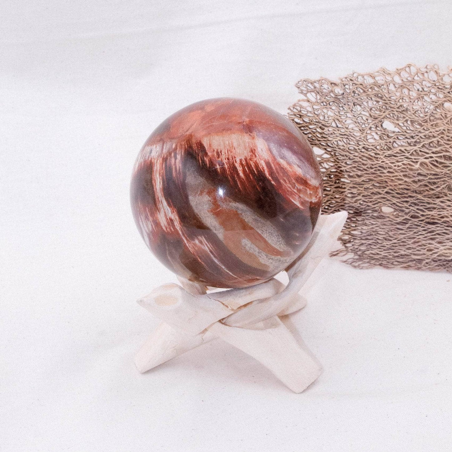 Petrified Wood Sphere - AAA Premium Quality