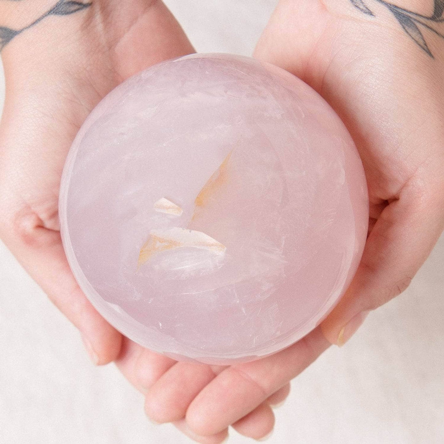 Rose Quartz Sphere - Large - AAA Premium Quality - 1 of a Kind