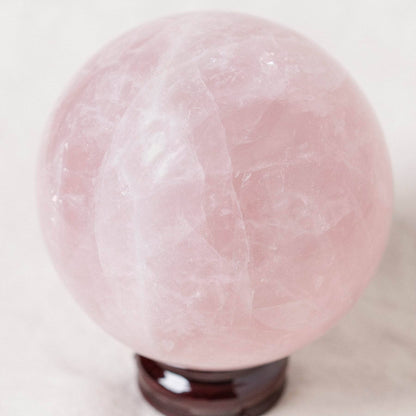 Rose Quartz Sphere - Large - AAA Premium Quality - 1 of a Kind