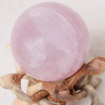 Rose Quartz Sphere - Large - AAA Premium Quality - 1 of a Kind