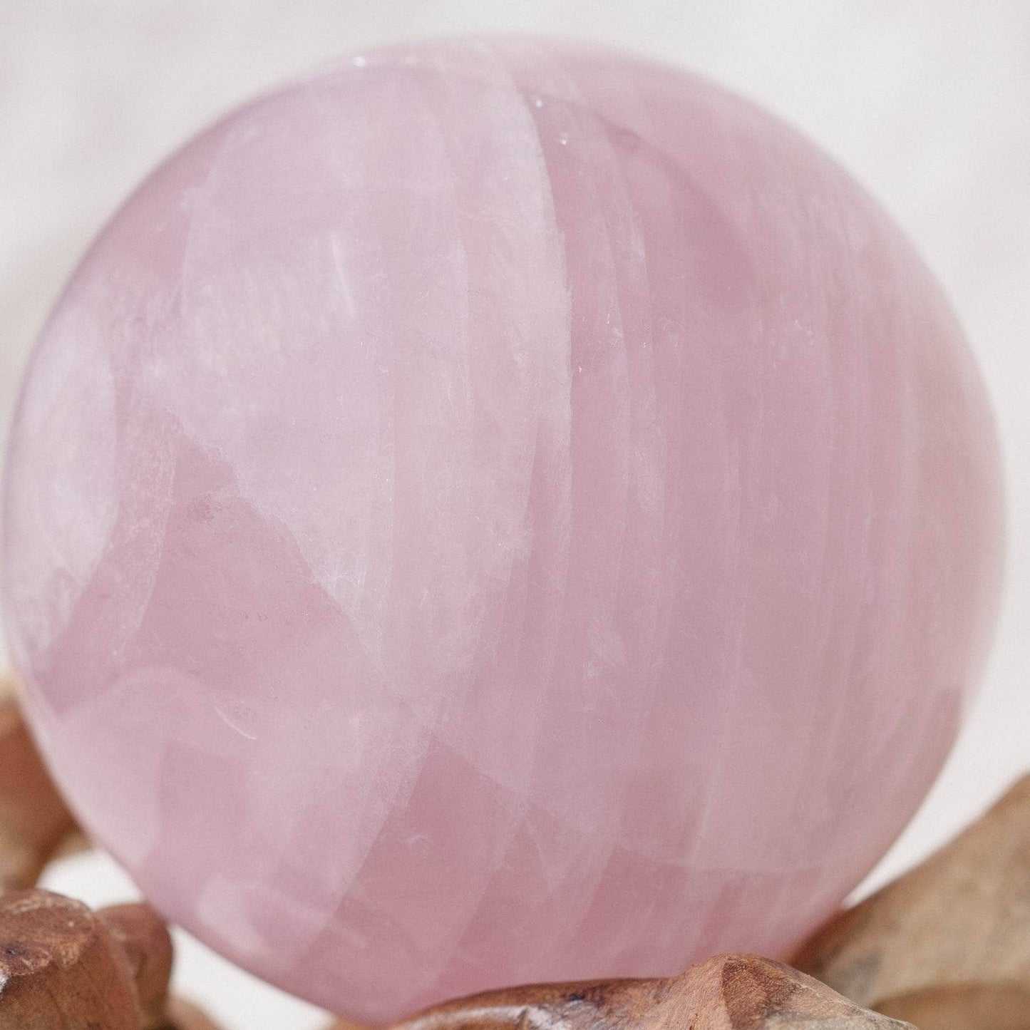 Rose Quartz Sphere - Large - AAA Premium Quality - 1 of a Kind