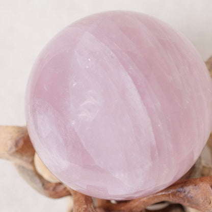 Rose Quartz Sphere - Large - AAA Premium Quality - 1 of a Kind