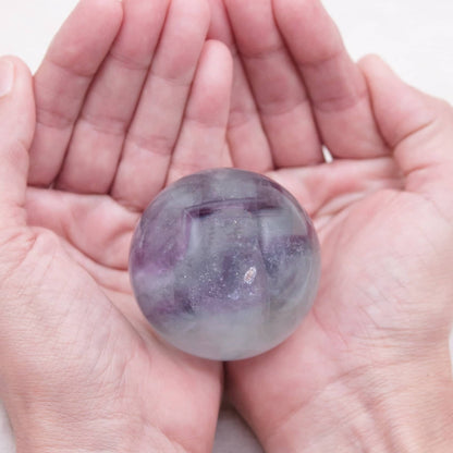 Rare Rainbow Fluorite Spheres - AAA Premium Quality - 1 of a Kind