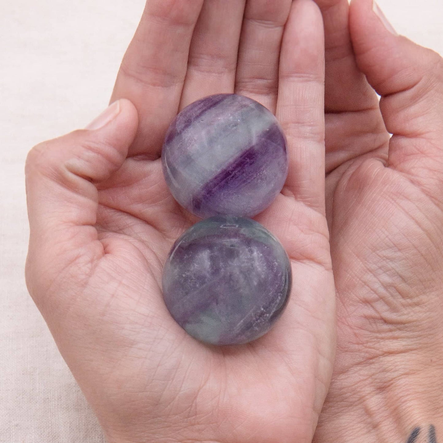 Rare Rainbow Fluorite Spheres - AAA Premium Quality - 1 of a Kind