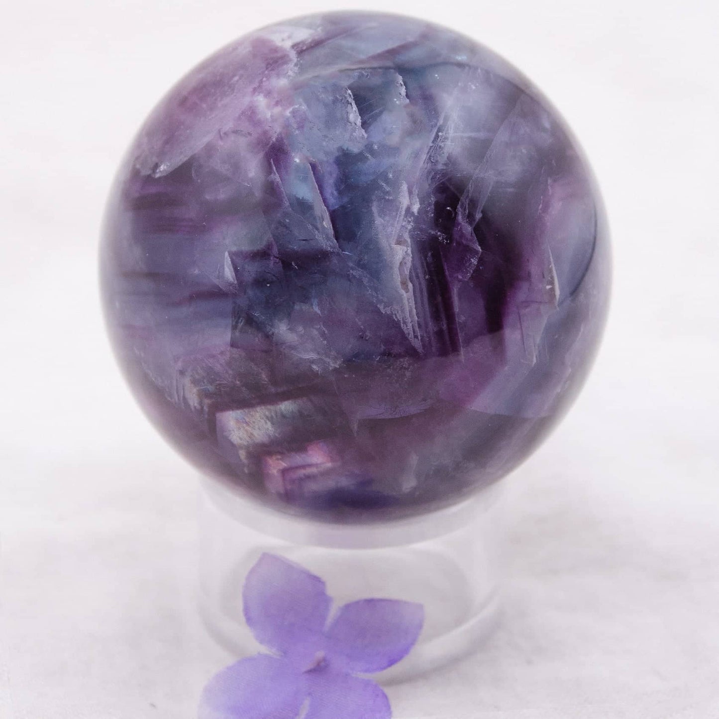 Rare Rainbow Fluorite Spheres - AAA Premium Quality - 1 of a Kind