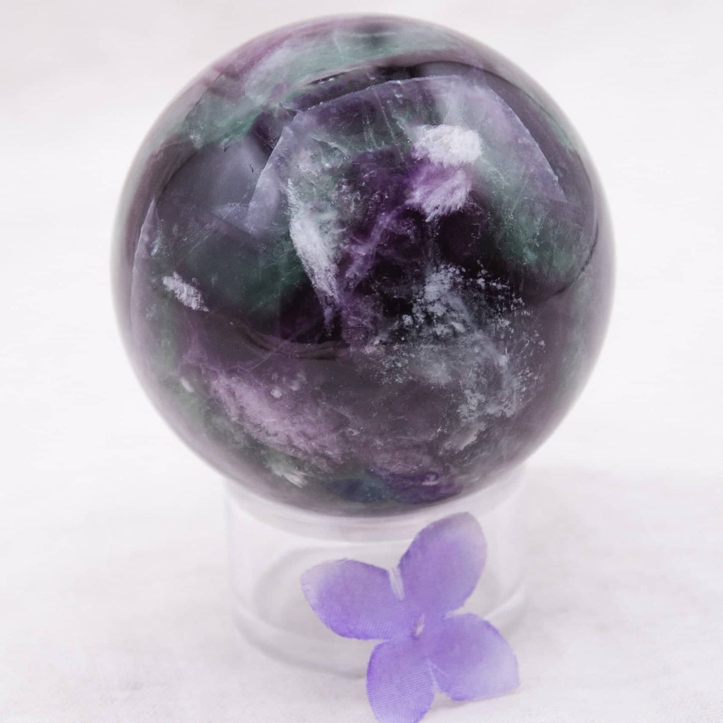 Rare Rainbow Fluorite Spheres - AAA Premium Quality - 1 of a Kind