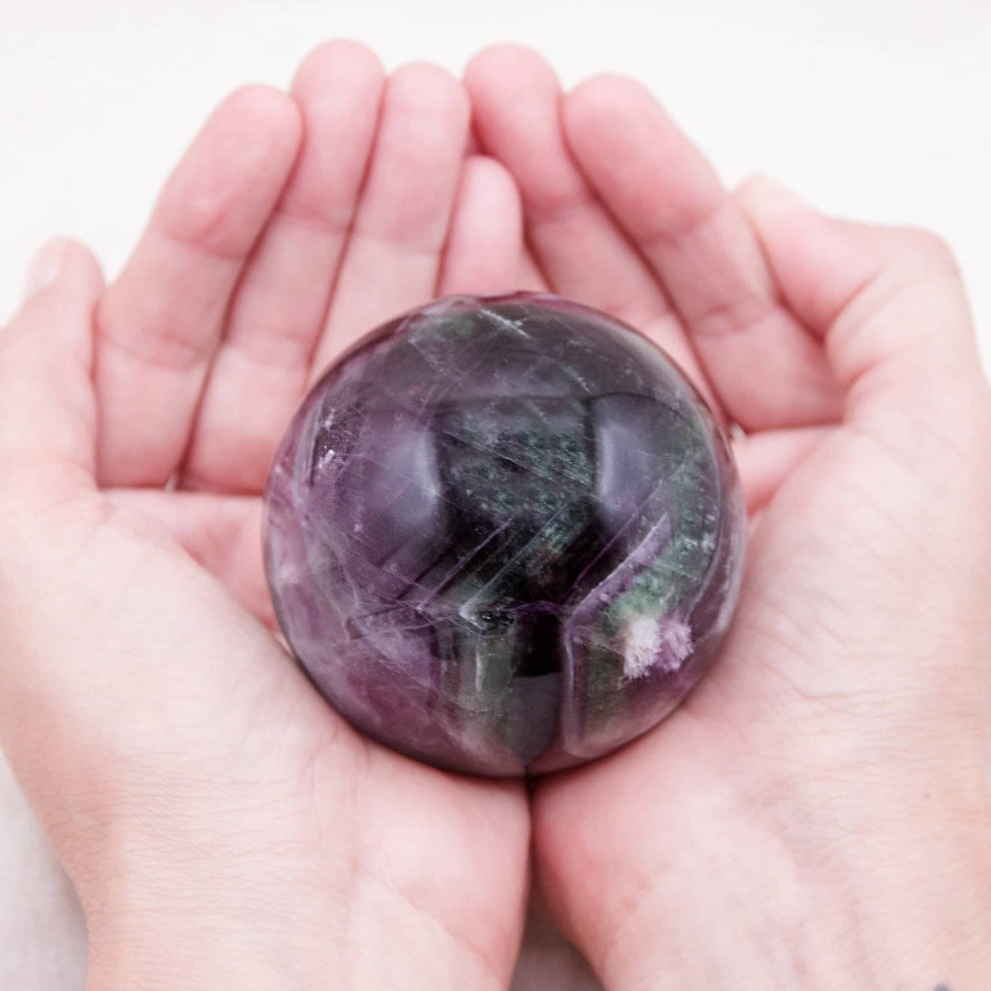 Rare Rainbow Fluorite Spheres - AAA Premium Quality - 1 of a Kind