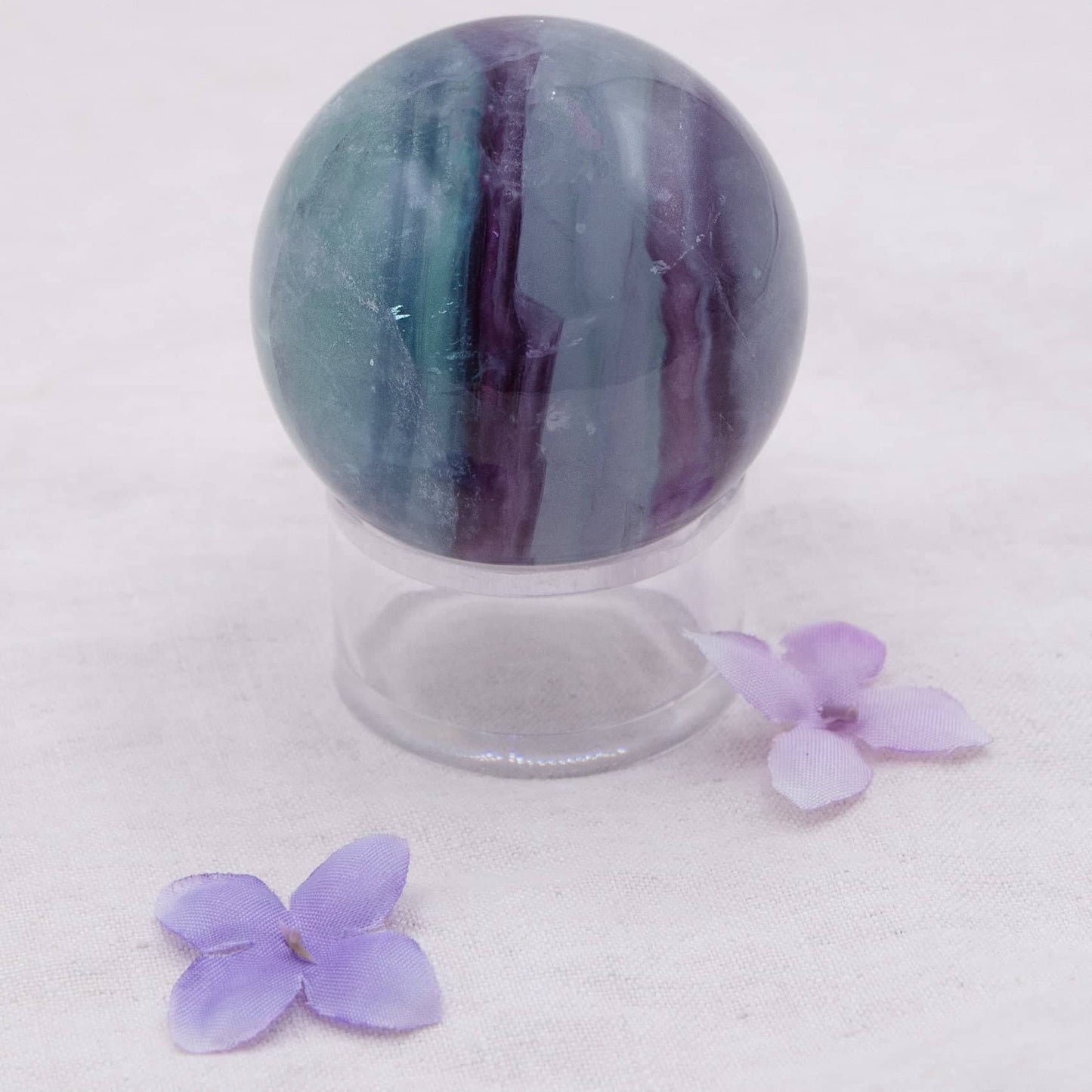 Rare Rainbow Fluorite Spheres - AAA Premium Quality - 1 of a Kind