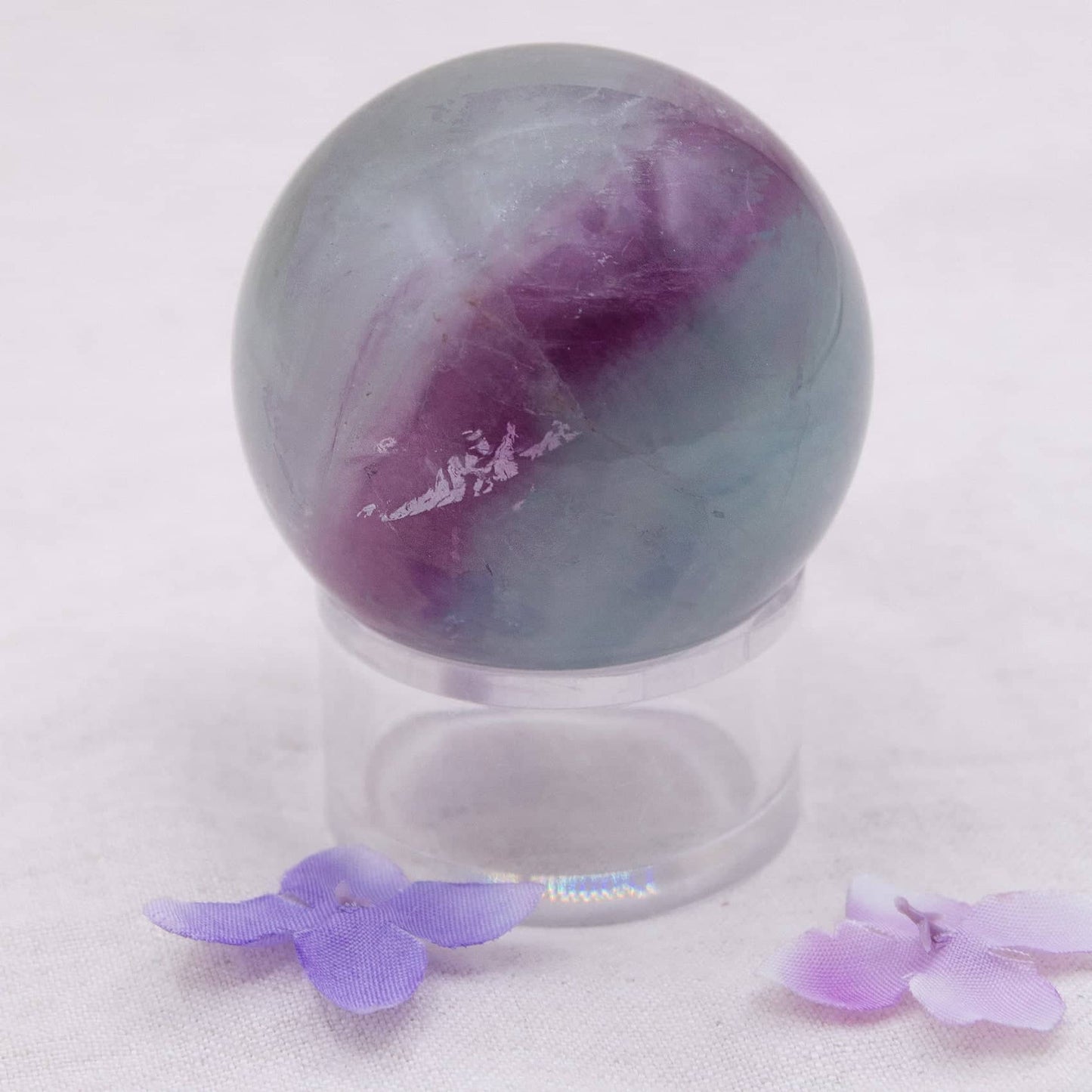 Rare Rainbow Fluorite Spheres - AAA Premium Quality - 1 of a Kind