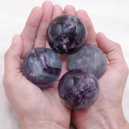 Rare Rainbow Fluorite Spheres - AAA Premium Quality - 1 of a Kind
