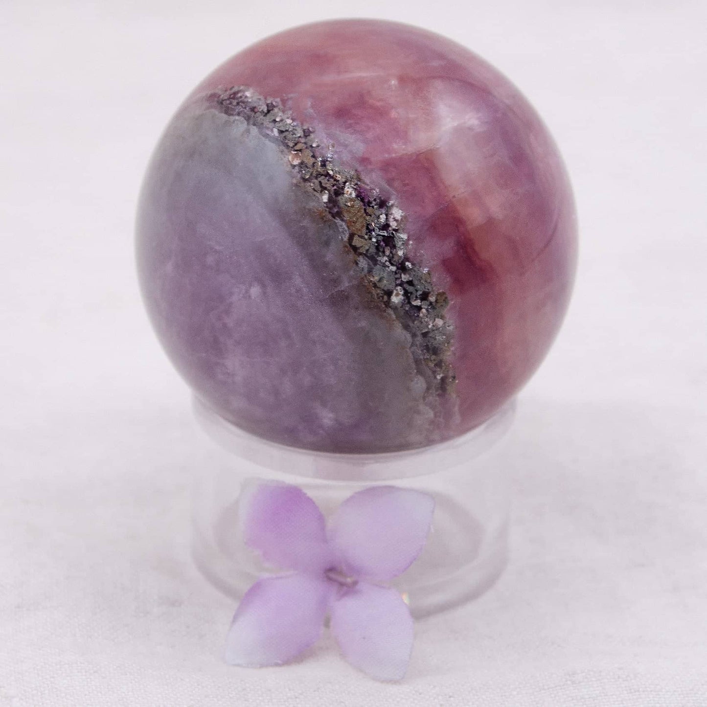 Rare Rainbow Fluorite Spheres - AAA Premium Quality - 1 of a Kind