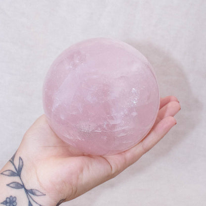 Rose Quartz Sphere - Large - AAA Premium Quality - 1 of a Kind