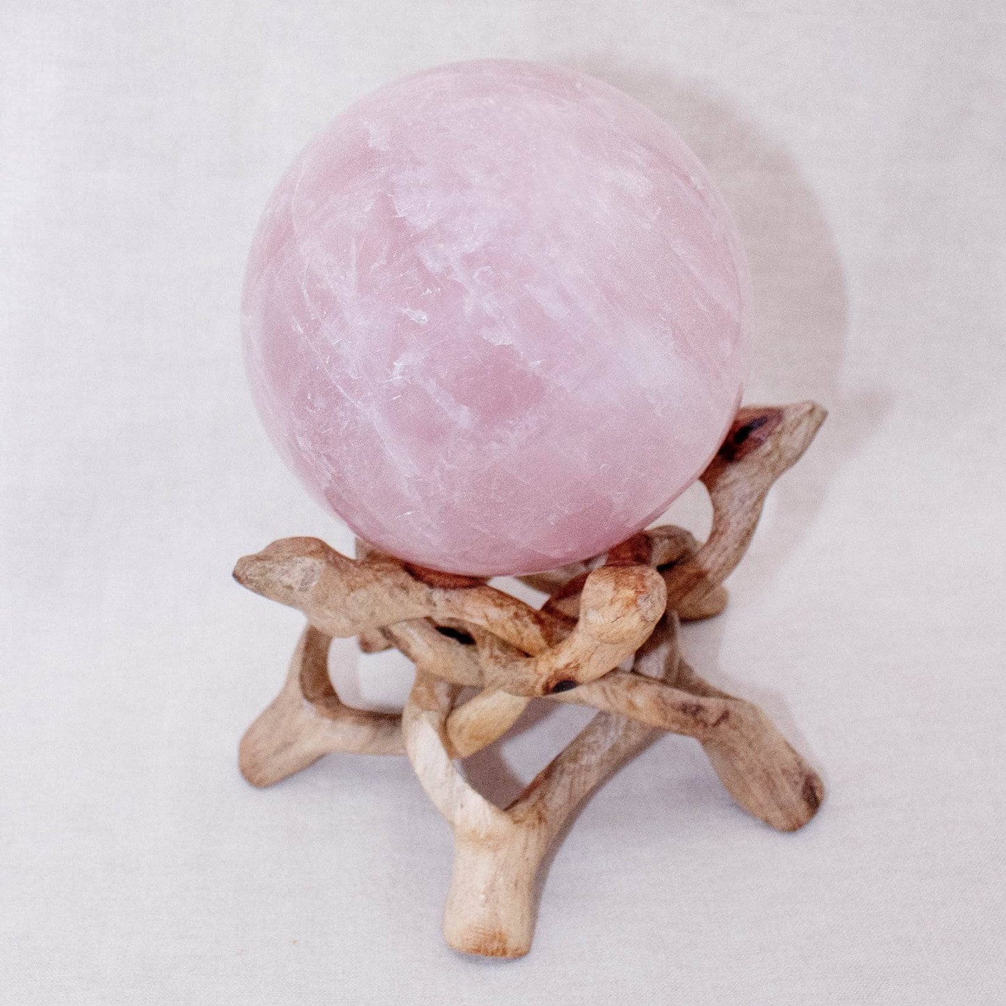 Rose Quartz Sphere - Large - AAA Premium Quality - 1 of a Kind