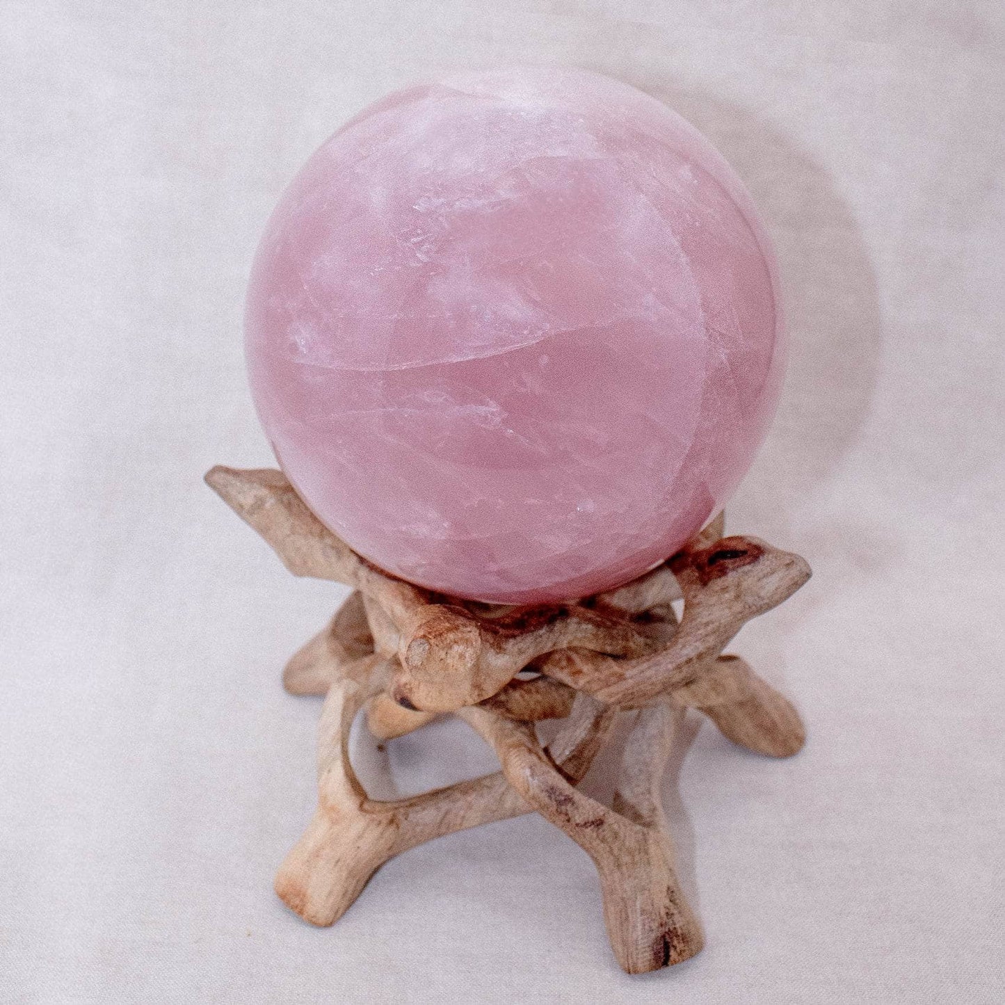 Rose Quartz Sphere - Large - AAA Premium Quality - 1 of a Kind