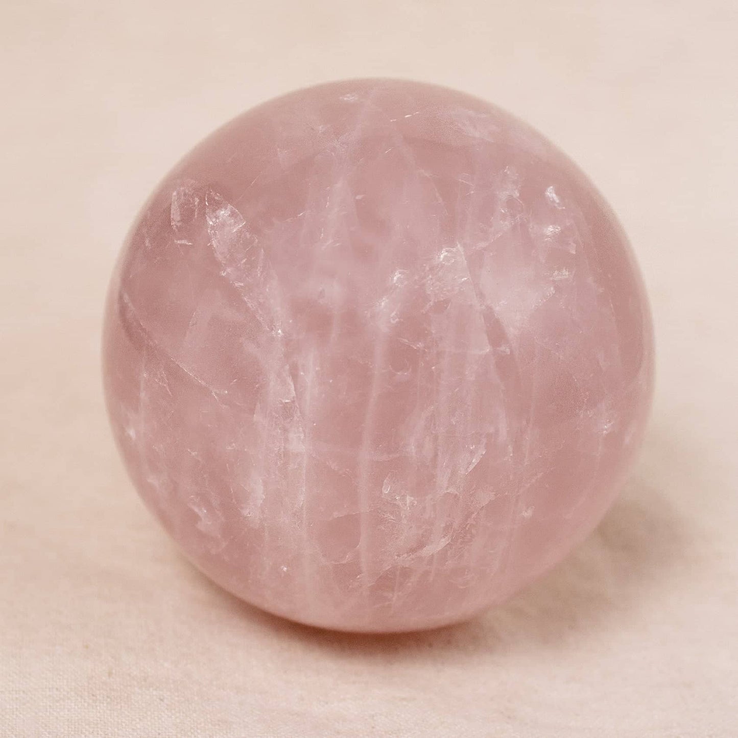 Rose Quartz Sphere - Large - AAA Premium Quality - 1 of a Kind