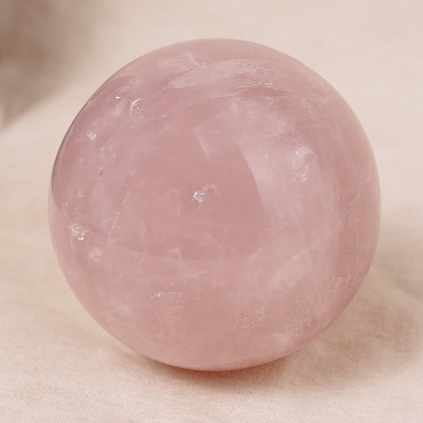 Rose Quartz Sphere - Large - AAA Premium Quality - 1 of a Kind