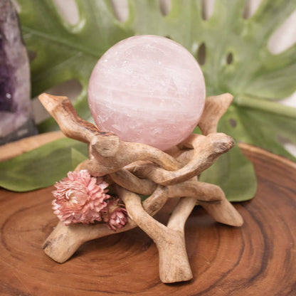 Rose Quartz Sphere - Large - AAA Premium Quality - 1 of a Kind