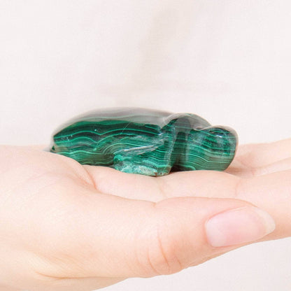 Genuine Malachite Turtles- Hand Carved - 1 of a Kind