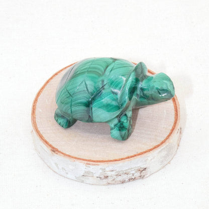 Genuine Malachite Turtles- Hand Carved - 1 of a Kind