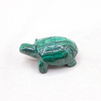 Genuine Malachite Turtles- Hand Carved - 1 of a Kind