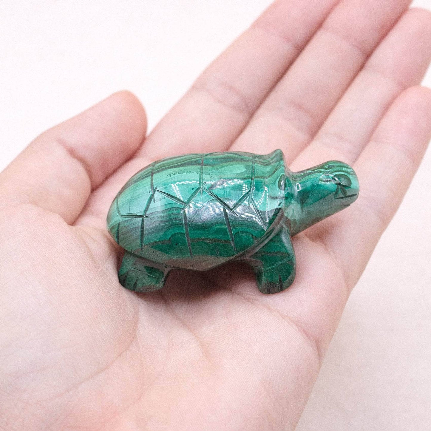 Genuine Malachite Turtles- Hand Carved - 1 of a Kind