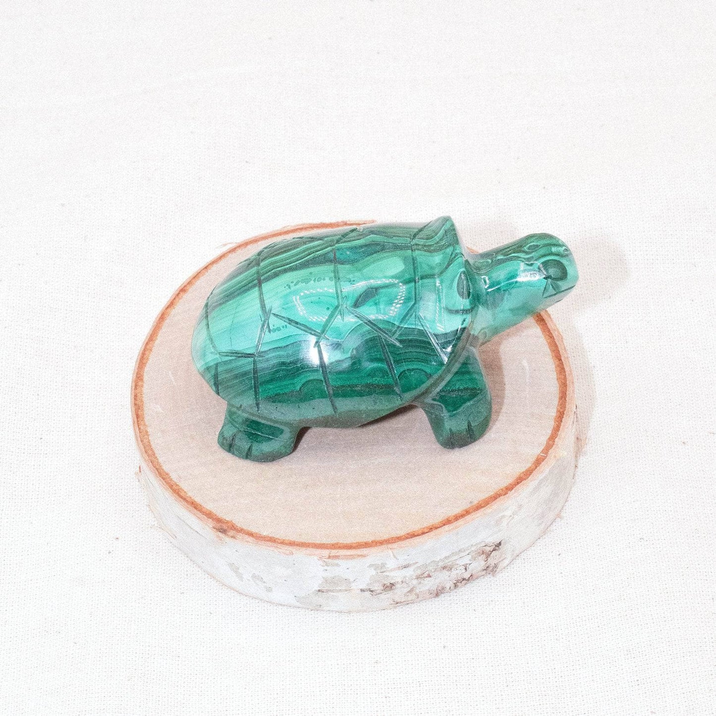 Genuine Malachite Turtles- Hand Carved - 1 of a Kind