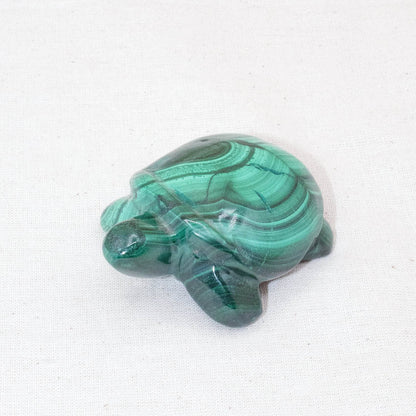 Genuine Malachite Turtles- Hand Carved - 1 of a Kind