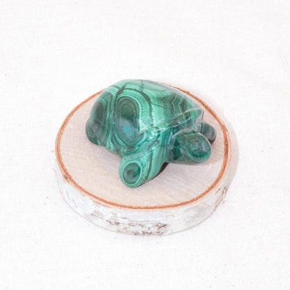 Genuine Malachite Turtles- Hand Carved - 1 of a Kind