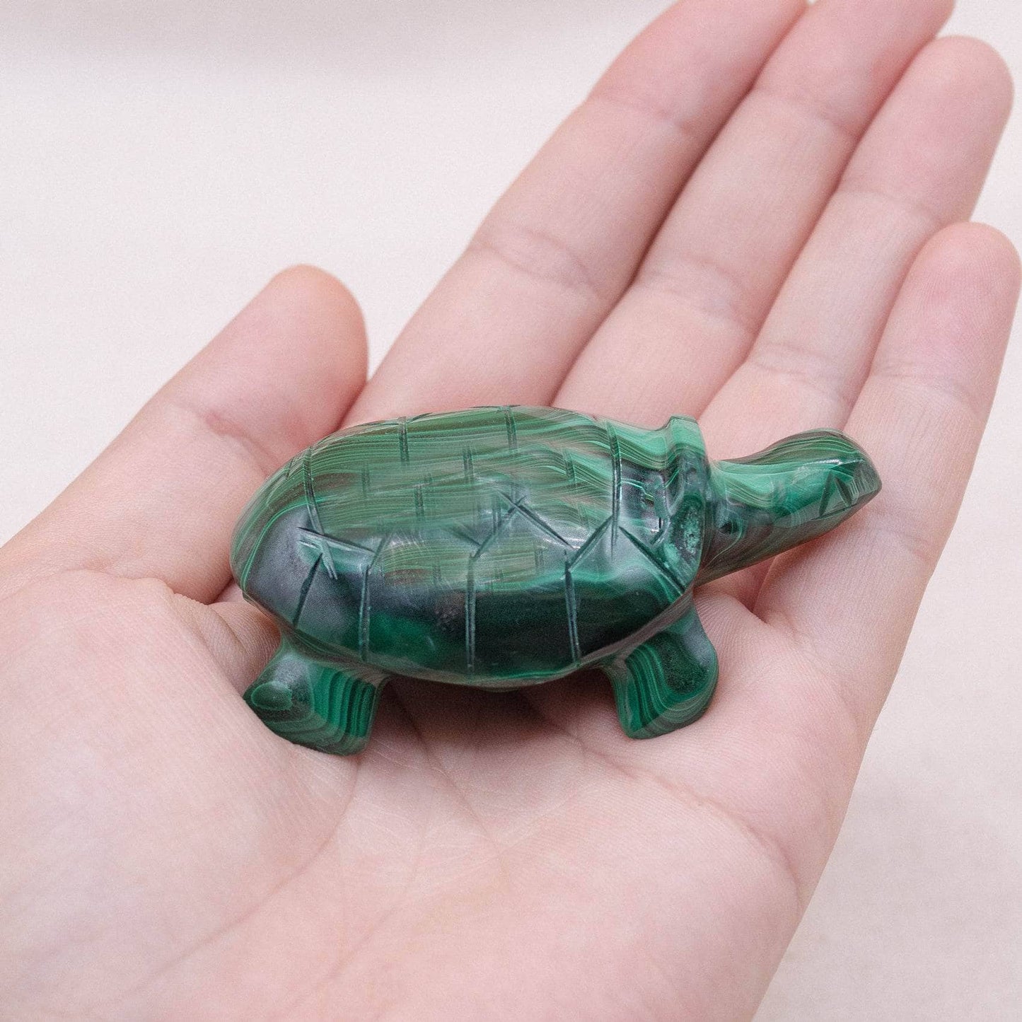 Genuine Malachite Turtles- Hand Carved - 1 of a Kind
