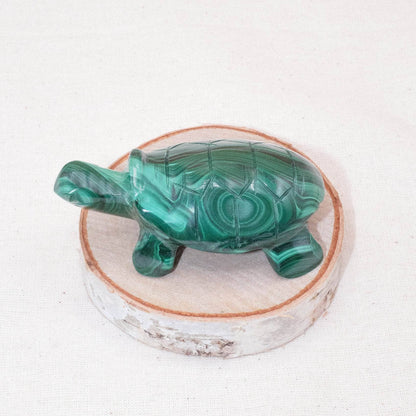 Genuine Malachite Turtles- Hand Carved - 1 of a Kind