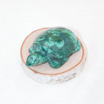 Genuine Malachite Turtles- Hand Carved - 1 of a Kind
