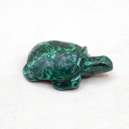 Genuine Malachite Turtles- Hand Carved - 1 of a Kind