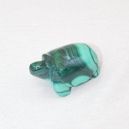 Genuine Malachite Turtles- Hand Carved - 1 of a Kind