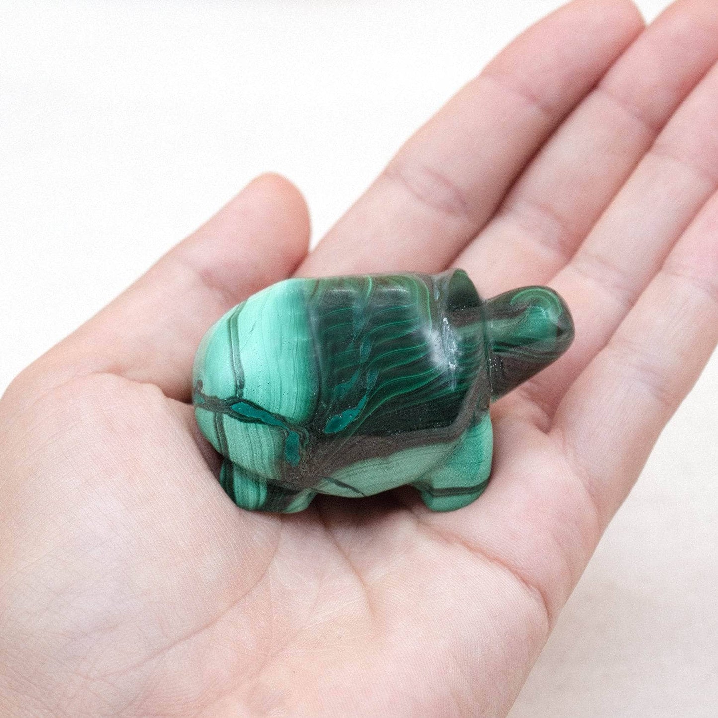Genuine Malachite Turtles- Hand Carved - 1 of a Kind