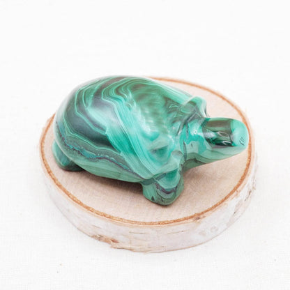 Genuine Malachite Turtles- Hand Carved - 1 of a Kind