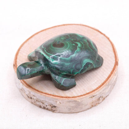 Genuine Malachite Turtles- Hand Carved - 1 of a Kind