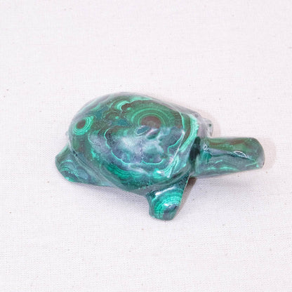 Genuine Malachite Turtles- Hand Carved - 1 of a Kind