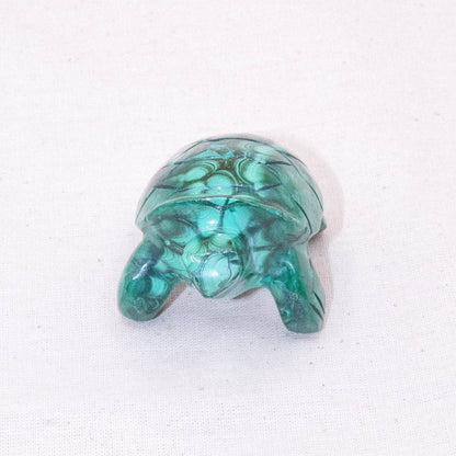Genuine Malachite Turtles- Hand Carved - 1 of a Kind