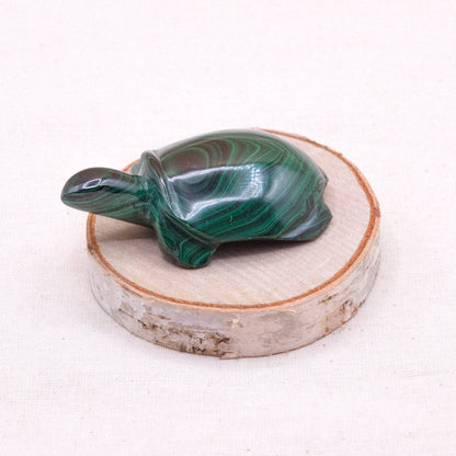 Genuine Malachite Turtles- Hand Carved - 1 of a Kind