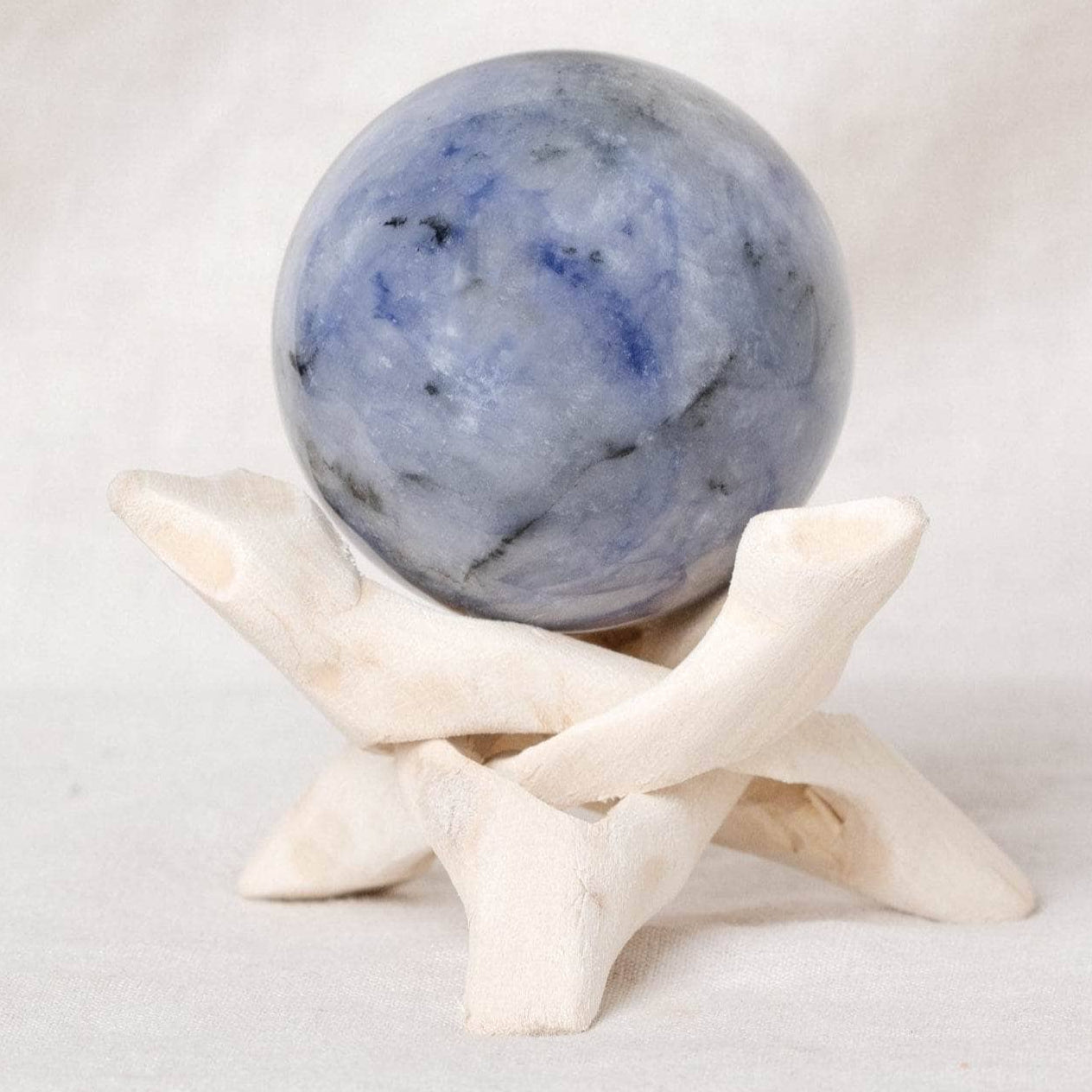 Rare Kyanite Sphere with Tripod - AAA Premium Quality