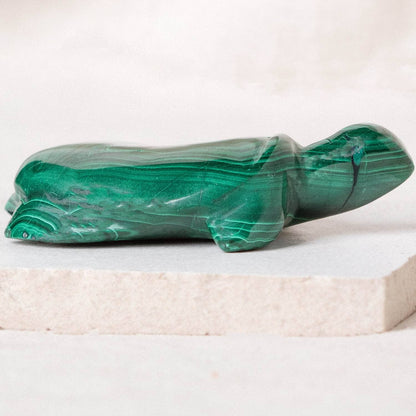 Genuine Malachite Turtles- Hand Carved - 1 of a Kind