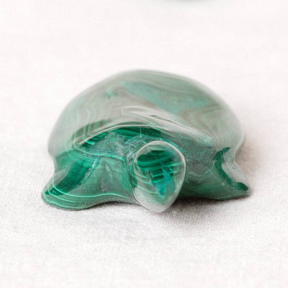 Genuine Malachite Turtles- Hand Carved - 1 of a Kind