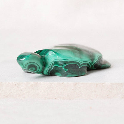 Genuine Malachite Turtles- Hand Carved - 1 of a Kind