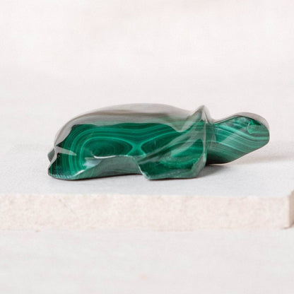 Genuine Malachite Turtles- Hand Carved - 1 of a Kind
